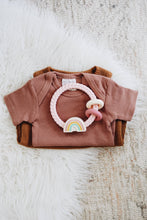 Load image into Gallery viewer, Ritzy Rattle™ Silicone Teether Rattles: Highland Cow
