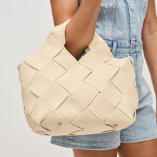 Load image into Gallery viewer, Resilience - Woven Straw Tote: Cream
