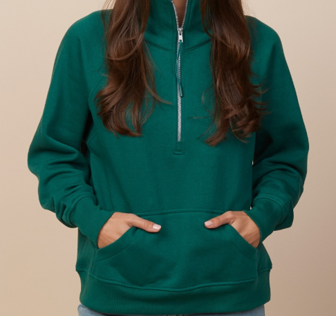 Enza-Ladies Boxy Half Zip Fleece