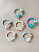 Load image into Gallery viewer, Ritzy Rattle™ Silicone Teether Rattles: Highland Cow
