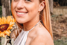 Load image into Gallery viewer, Gold Plated Triple Hoop Lilghtweight Earrings: Gold Plated Triple Hoop Earrings
