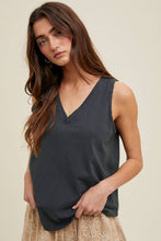Load image into Gallery viewer, V-NECK BASIC TANK TOP
