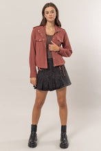 Load image into Gallery viewer, Double Gauze Jacket With Drawstring Hem: TERRACOTTA
