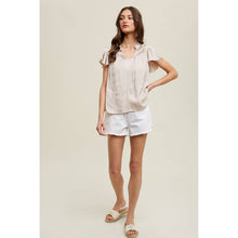 Load image into Gallery viewer, SATIN RUCHED NECK BLOUSE
