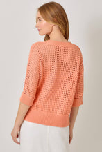 Load image into Gallery viewer, Open Stitch High Low Sweater: Powder Blue

