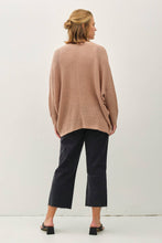 Load image into Gallery viewer, PLUS DOLMAN SLEEVE OPEN FRONT CARDIGAN: CAMEL
