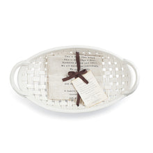 Load image into Gallery viewer, Demdaco - Ceramic Bread Basket with Towel
