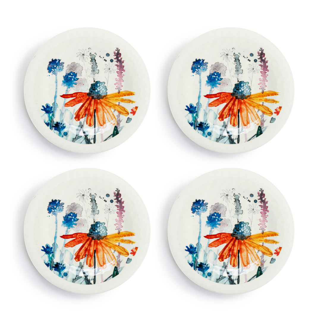 Demdaco - MeadowFlowersAppPlates - Set of 4 (1004180850)