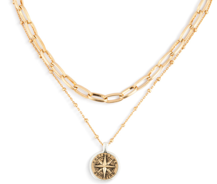 Demdaco-Protect & Guide necklace-gold
