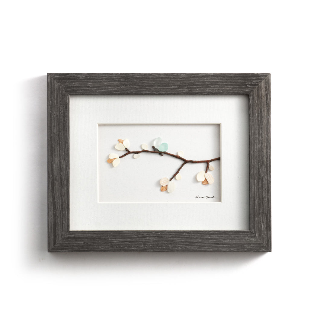 Demdaco - Blossoms Butterfly Wings Wall Art: Gray 10x8