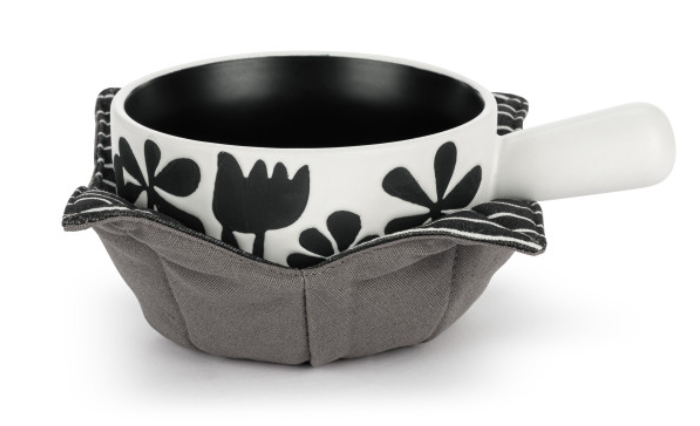 Demdaco-soup crock & bowl cozy (bold floral)