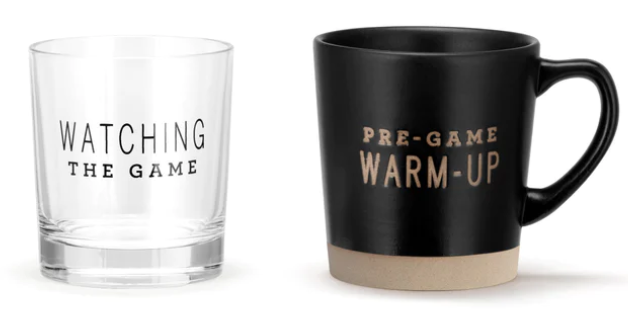 Demdaco-the Game-mug and rocks glass set