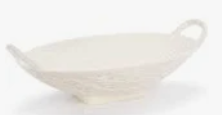 Demdaco-Melamine white Bread Basket