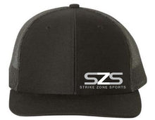 Load image into Gallery viewer, Strike Zone Richardson 112 Adjustable Snap back Trucker Cap w/emb side logo
